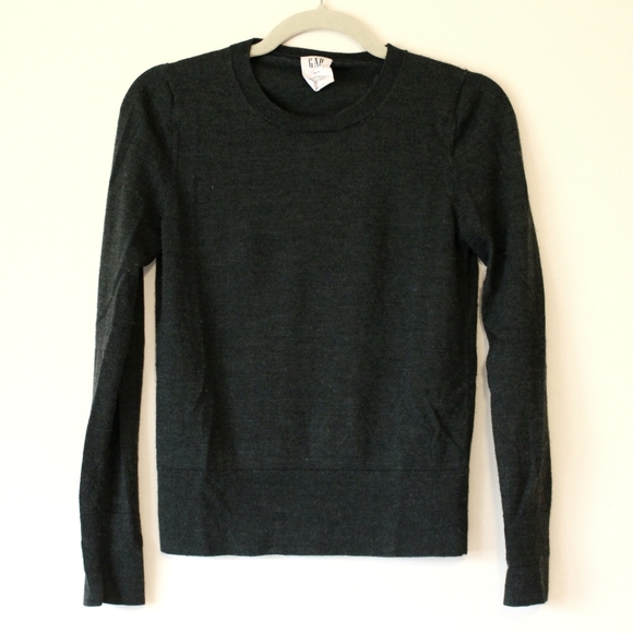 Gap | Merino Wool Crewneck Pullover Sweater Green - Picture 3 of 6